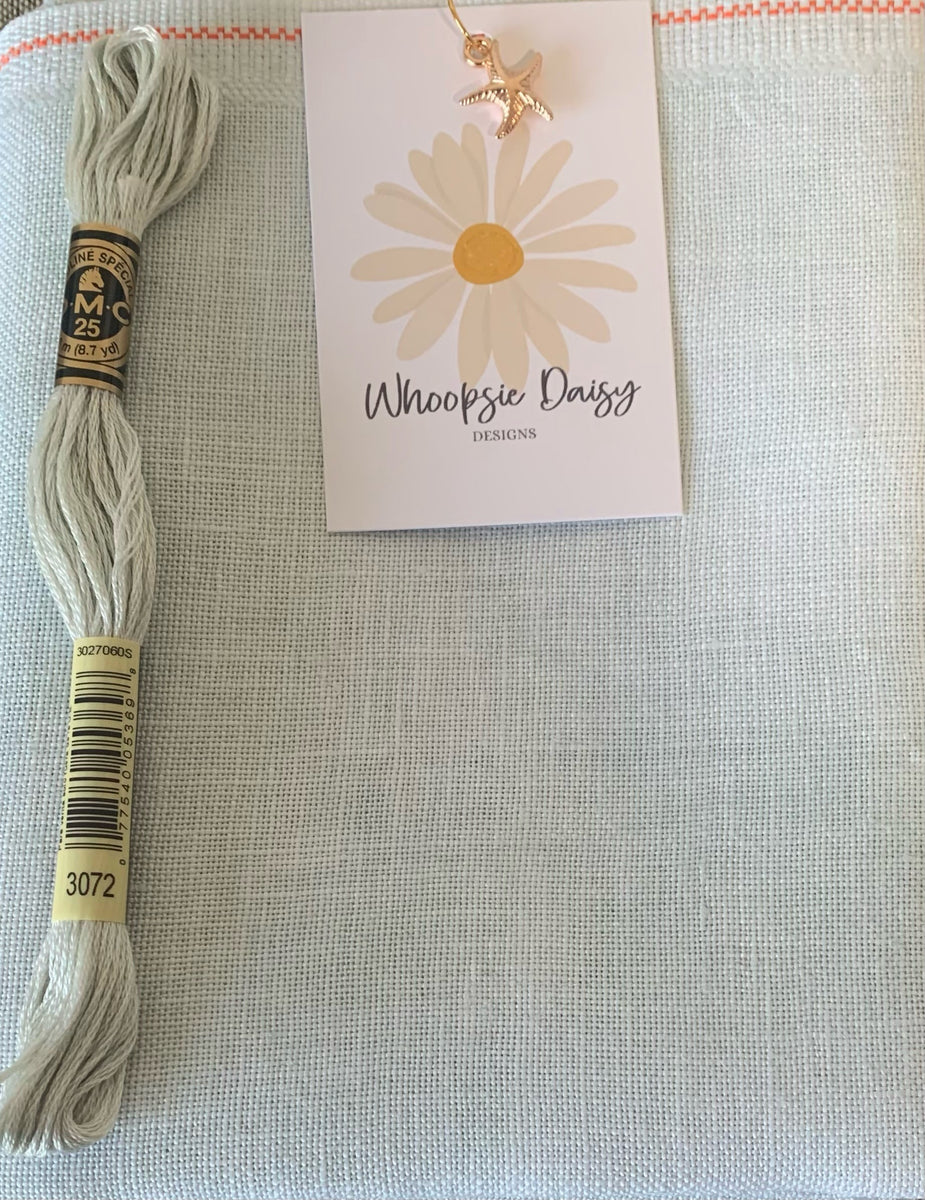 32ct Linen Lagoon Daisy Chain Stitchery 32ct-linen-lagoon-daisy-chain-stitchery