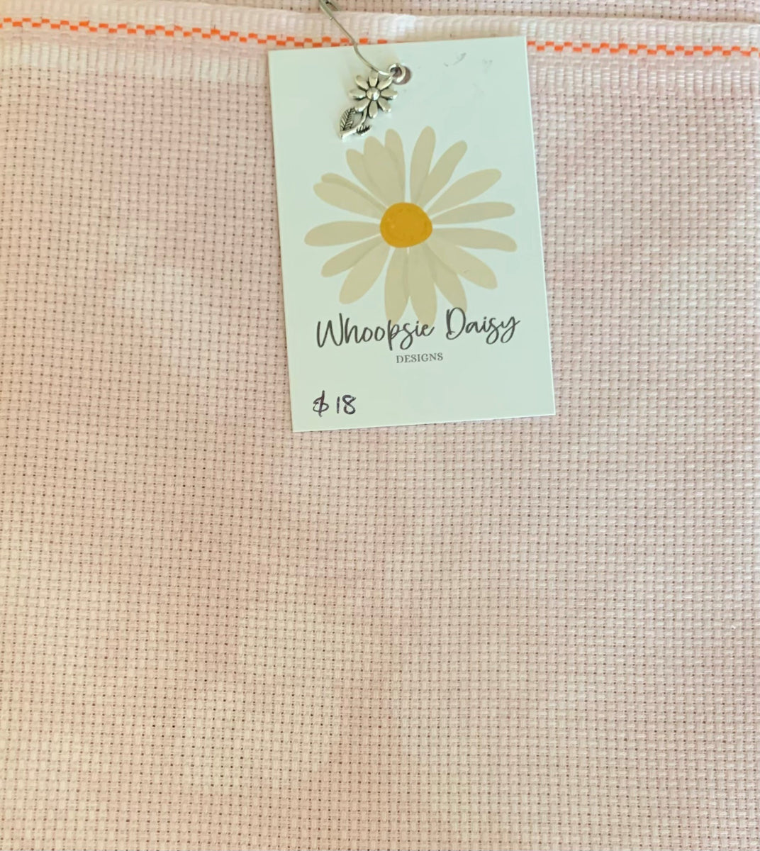 14ct Aida Princess Pink Daisy Chain Stitchery 14ct-aida-princess-pink-daisy-chain-stitchery