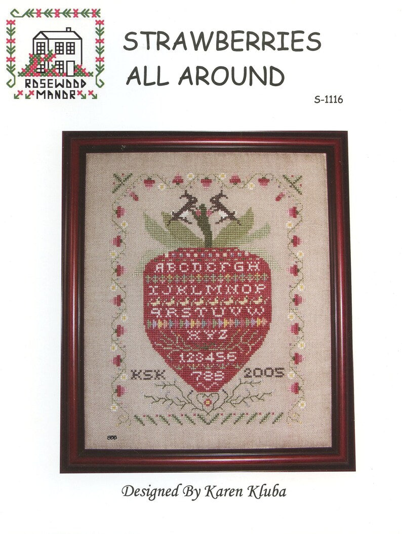 Strawberries All Around Daisy Chain Stitchery strawberries-all-around-daisy-chain-stitchery