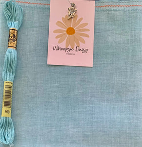 40ct Linen - Blue Lagoon