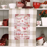 Collection of Bowls Tea Towel - Half Kit