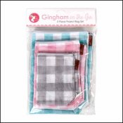 Gingham Mesh Project Bags - Set of 3